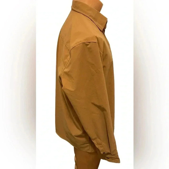 Swiss Tech+ Nylon Shirt Button Down Long Sleeve Color:Copper Penny Outdoor Sz L - Picture 2 of 11